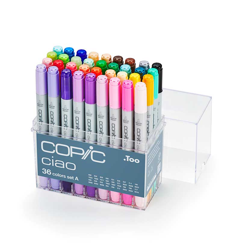 COPIC® Ciao 36PC Marker Set A