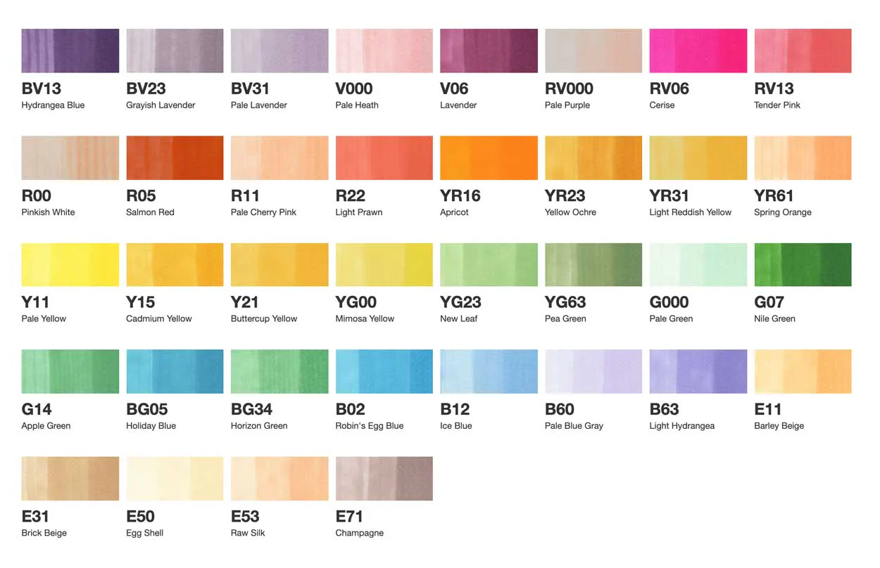 COPIC® Ciao 36PC Marker Set C - Image 6