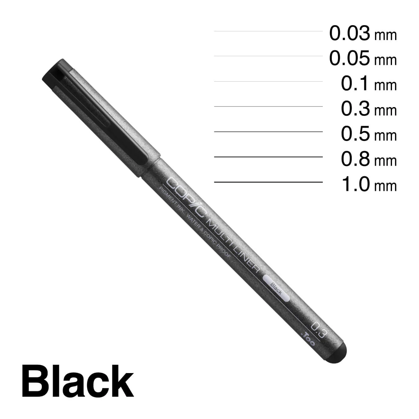 COPIC® Multiliner Black Fine A2 Set - Image 2