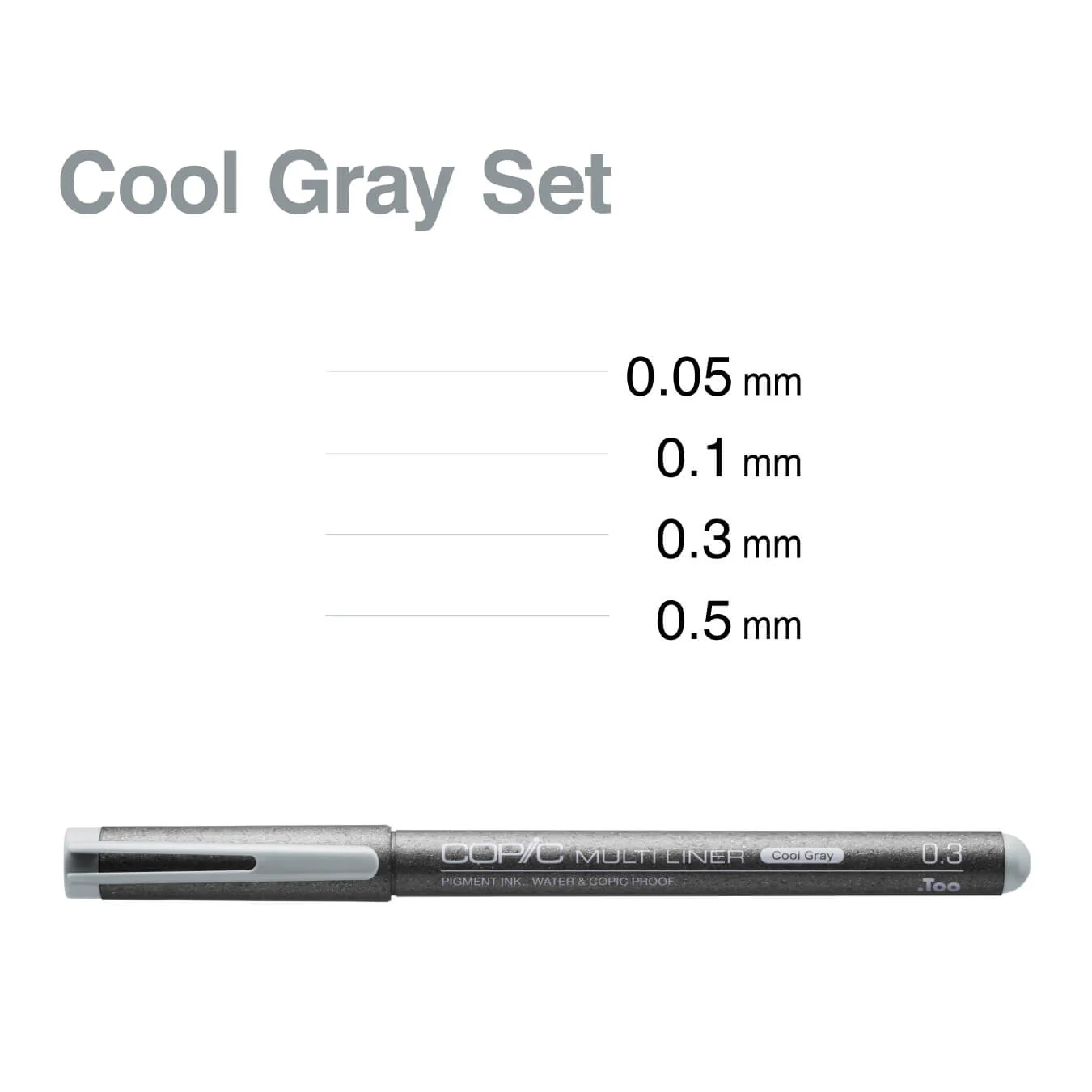 COPIC® Multiliner Cool Gray 4PC Set - Image 2