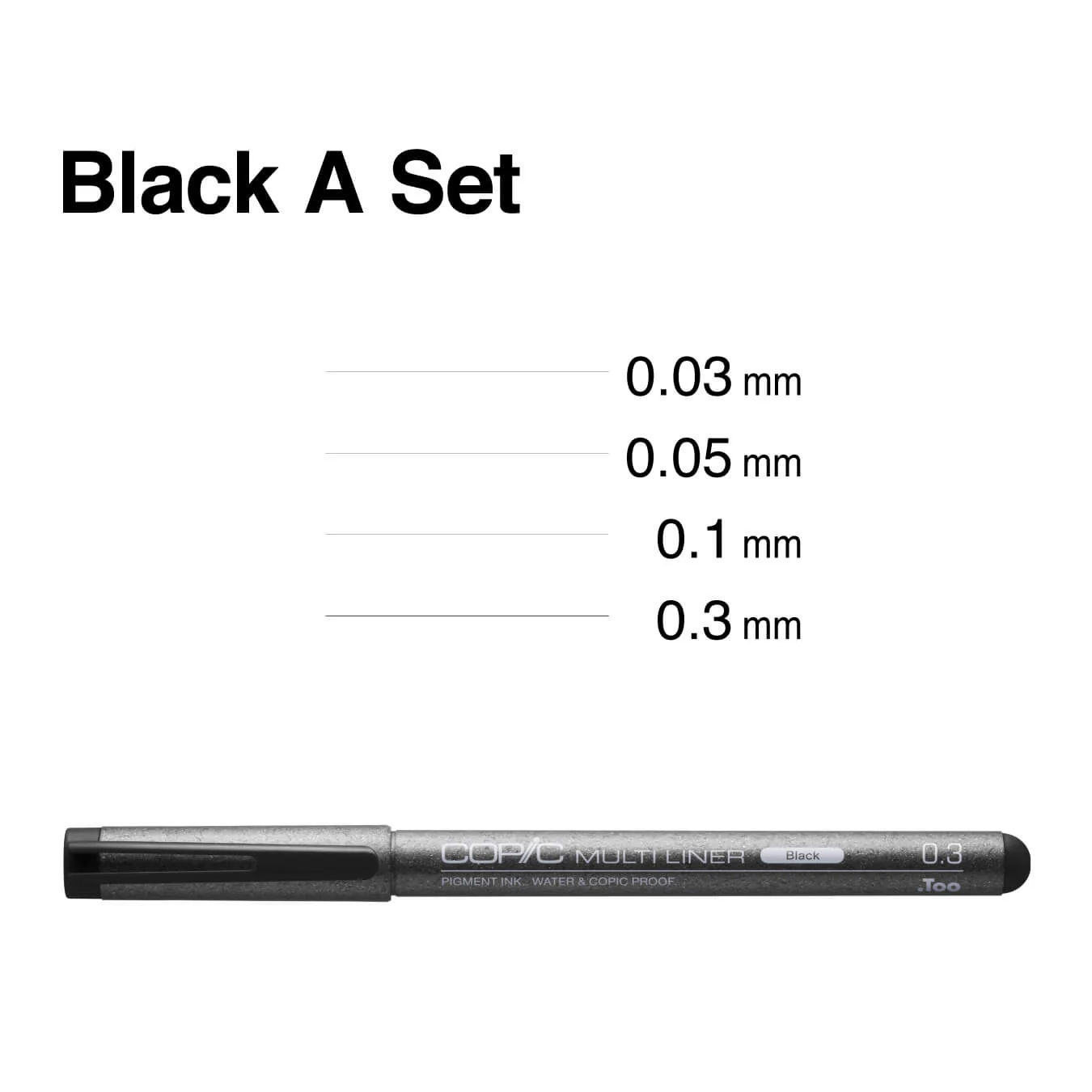 COPIC® Multiliner Fine 4PC Set A - Image 2