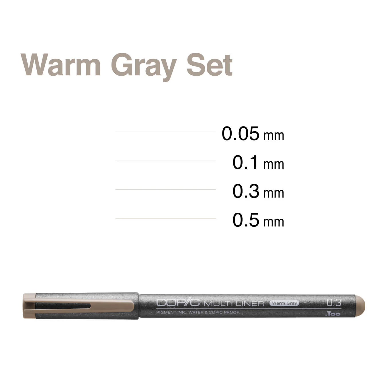 COPIC® Multiliner Warm Gray 4PC Set - Image 2